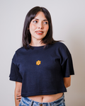 TOP OVER - AZUL MARINO - FLOR