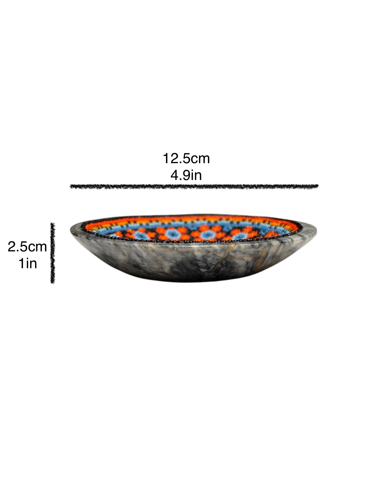 PLATITO JOYERO NARANJA/AZUL