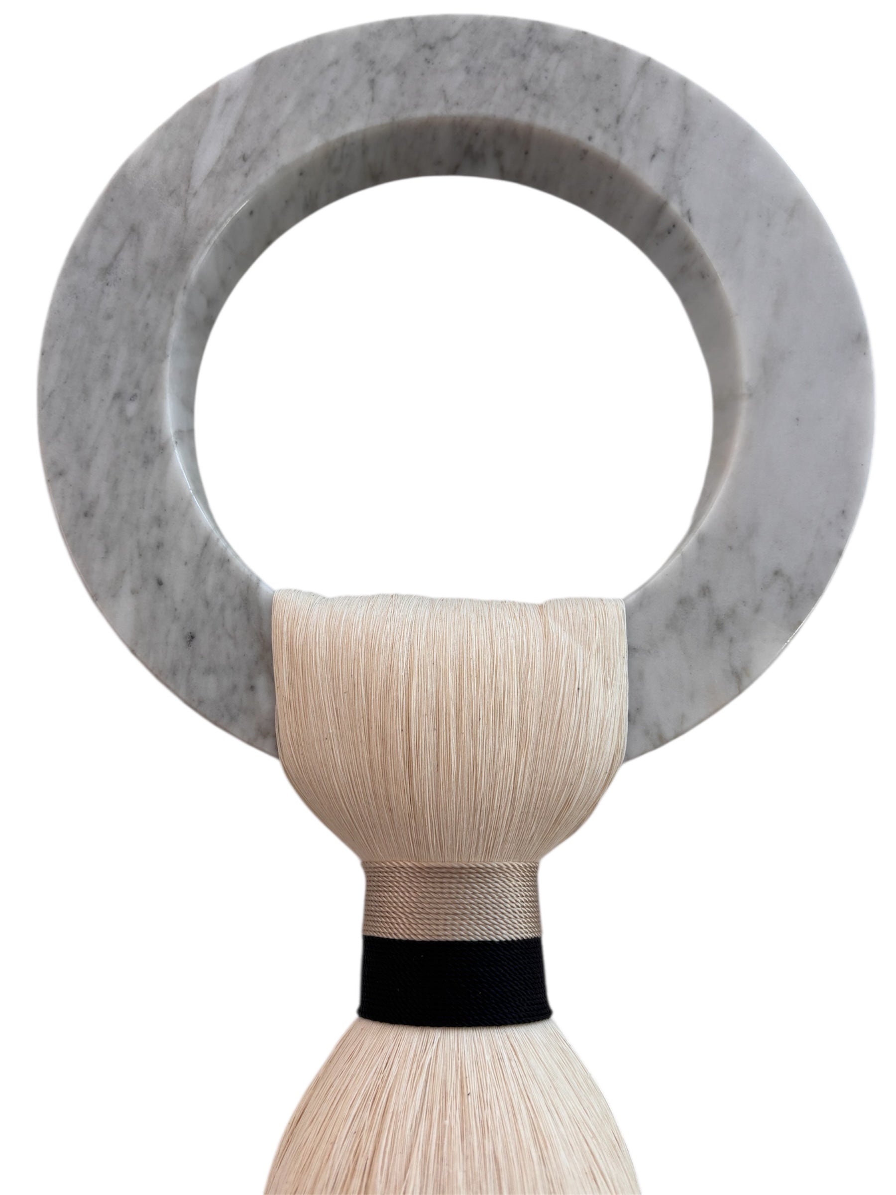 ARO MARMOL BLANCO CHICO 1 BORLA NEGRO/BEIGE
