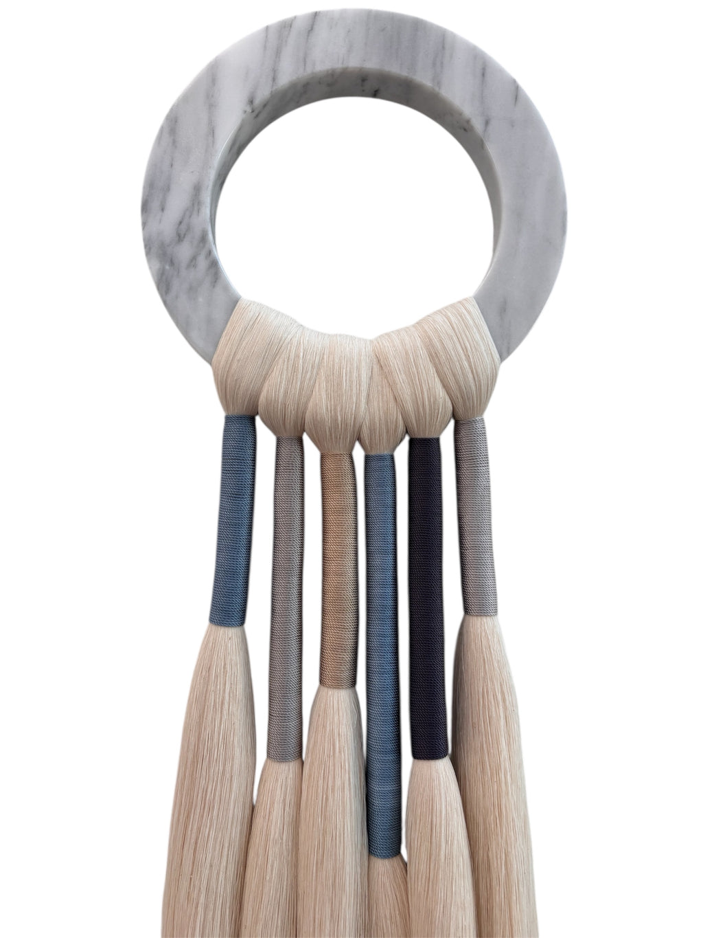 ARO MARMOL BLANCO CHICO  ATADOS AZUL/GRIS/BEIGE