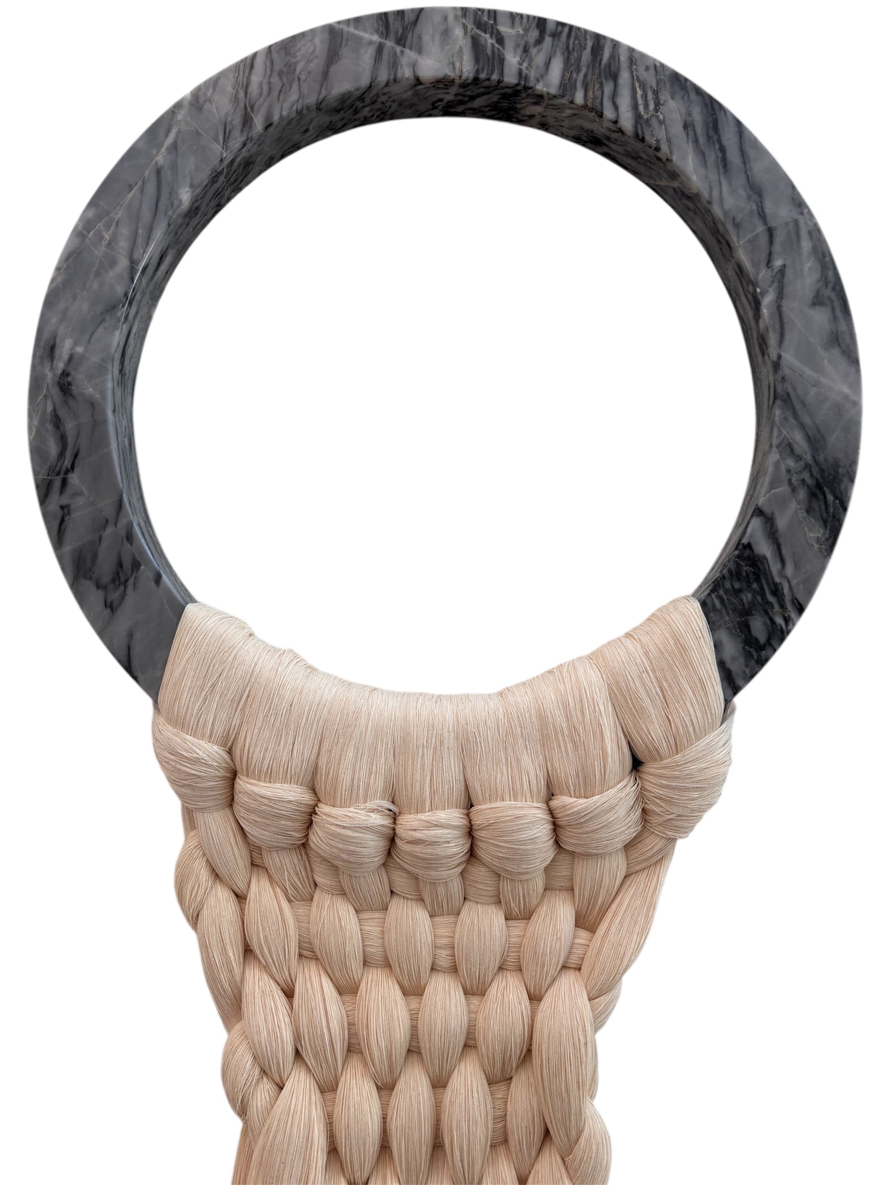 ARO MARMOL GRIS GRANDE NUDOS BEIGE